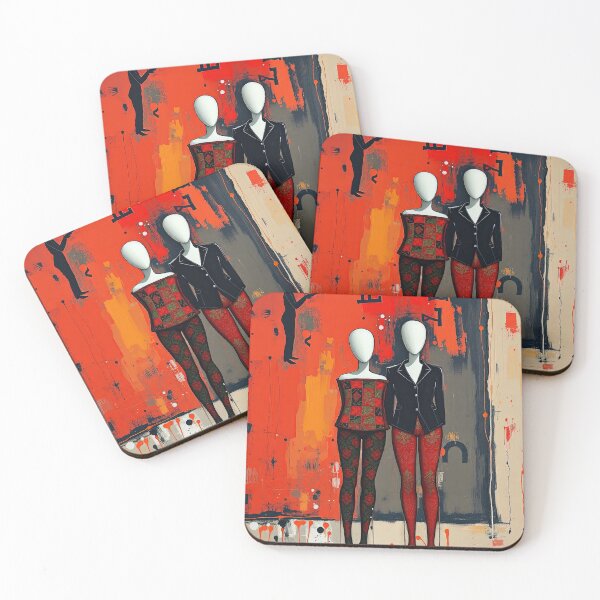 Item preview, Abstract Fashion Mixed Media Red and Black Art designed and sold by Alma47.