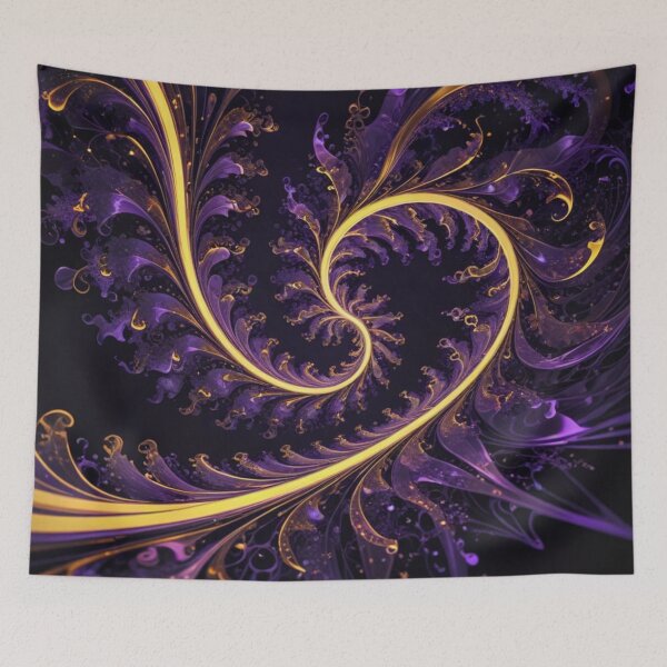 Item preview, Golden Amethyst Fractal Spiral designed and sold by Harmonic_Layers.