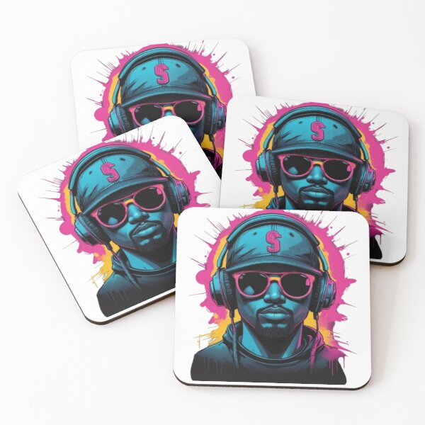Item preview, Modern Chic: Girl Portrait in Neon Paint Splash Aesthetic designed and sold by Vikkokansana.