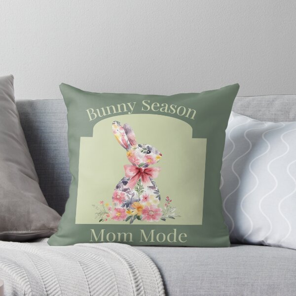 Item preview, Bunny Season Mom Mode Floral Easter Bunny Shirt designed and sold by TeesOnRosebud.