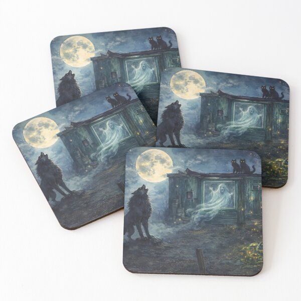 Item preview, Haunting Moonlit Night Scene designed and sold by cuprum.
