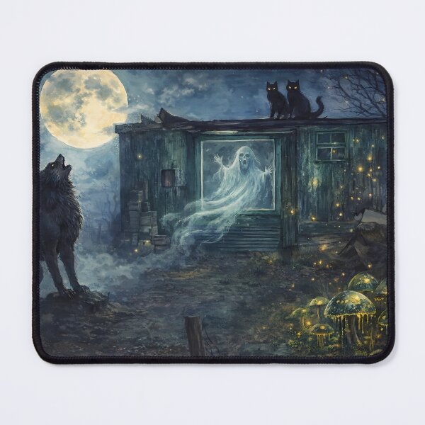 Item preview, Haunting Moonlit Night Scene designed and sold by cuprum.