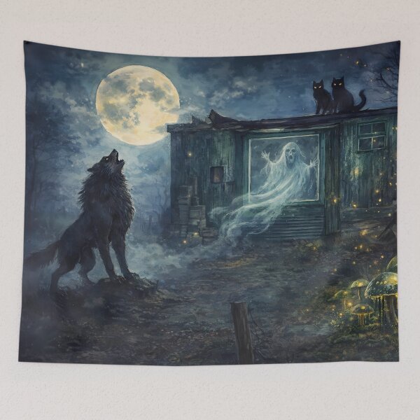 Item preview, Haunting Moonlit Night Scene designed and sold by cuprum.