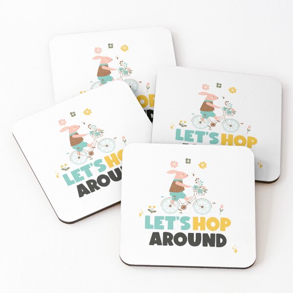 Item preview, Let's Hop Around - ✨#easter #happyeaster #bunny #bike #spring designed and sold by Fanybany.