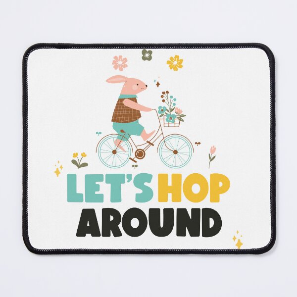 Item preview, Let's Hop Around - ✨#easter #happyeaster #bunny #bike #spring designed and sold by Fanybany.