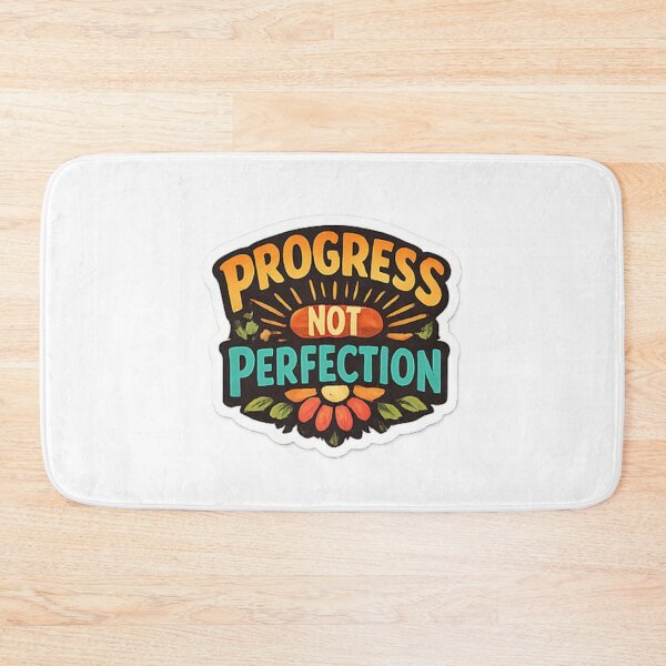Item preview, Progress Not Perfection Motivational Sticker designed and sold by DigitalArt10.