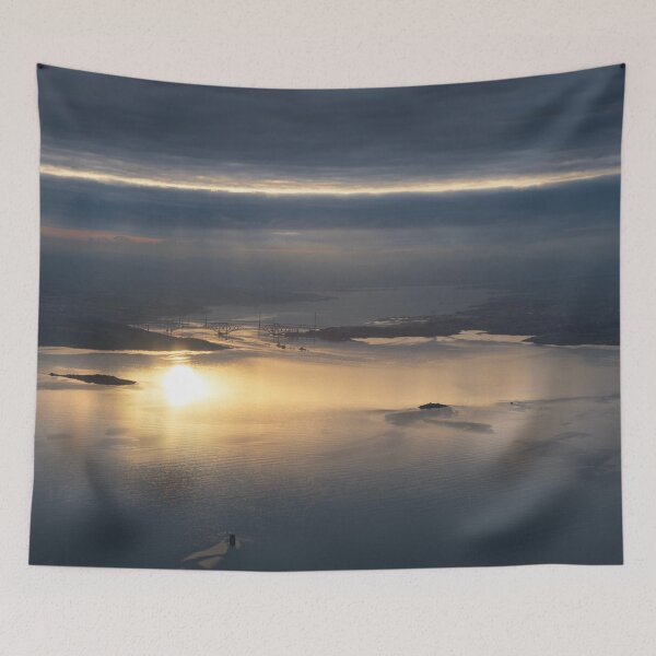 Item preview, Sunset Approach to Edinburgh, Scotland designed and sold by Kasia Design.