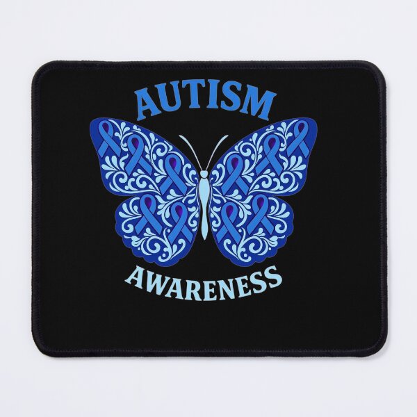 Item preview, Autism Awareness Month Butterfly Blue Ribbon Women Men Kids designed and sold by clothesy7.