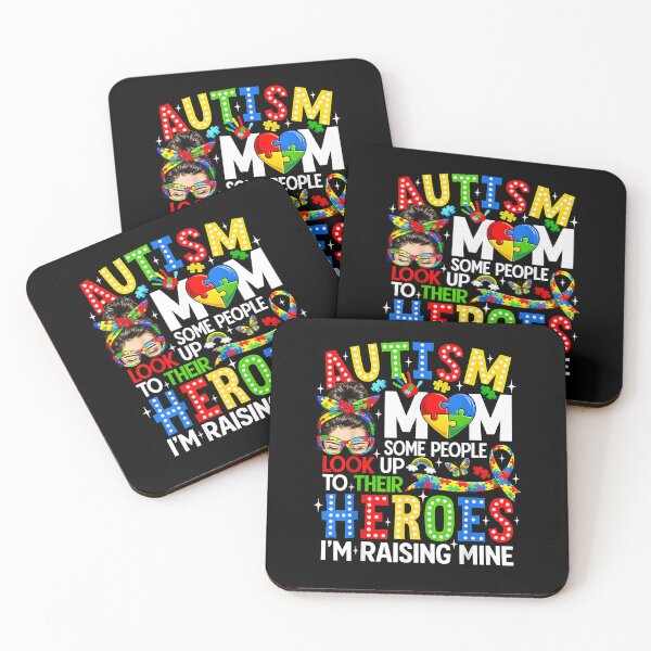 Item preview, Autism Mom Raising Hero Messy Bun Autism Awareness Women designed and sold by Boutkimaewab.