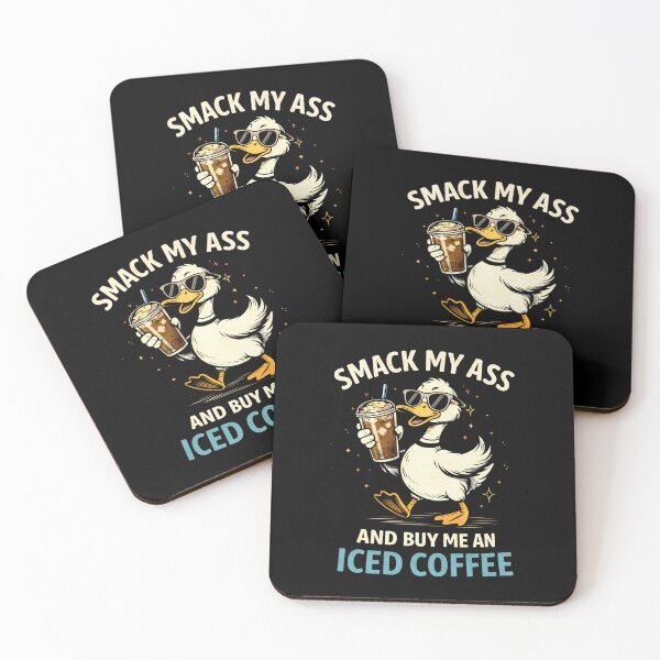 Item preview, Smack My Ass and Buy Me an Iced Coffee Funny Coffee Meme Iced Coffee Lover Shirt designed and sold by VibeOffline Studio.