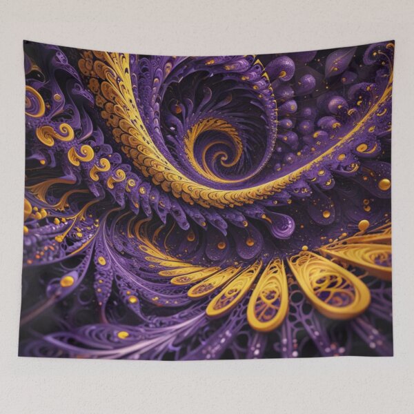 Item preview, Royal Violet Fractal Spiral designed and sold by Harmonic_Layers.