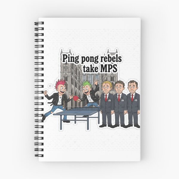 Item preview, Funny Ping Pong Rebels Take MPs T-Shirt - Punk Rock Table Tennis Political Gift designed and sold by OhMyPingCo.