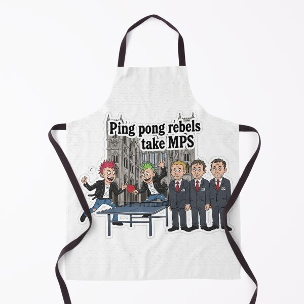 Item preview, Funny Ping Pong Rebels Take MPs T-Shirt - Punk Rock Table Tennis Political Gift designed and sold by OhMyPingCo.