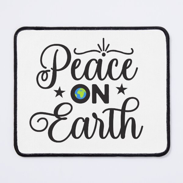 Item preview, Peace On Earth Globe Typography designed and sold by mustbemazi.