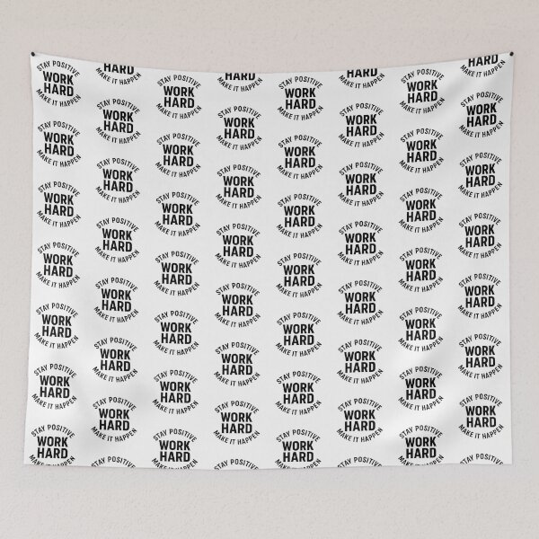 Item preview, Stay Positive Work Hard Make It Happen – Motivational Typography designed and sold by OwnYourMood.