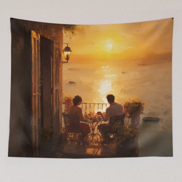 Item preview, Balcony Breakfast at Sunrise designed and sold by Rtymer.