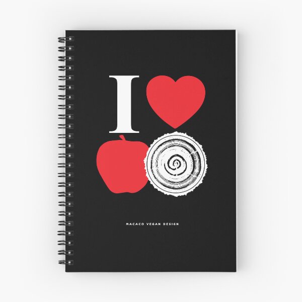Item preview, I Love Apple Wood - White & Red design designed and sold by Macaco-Vegan-Design.
