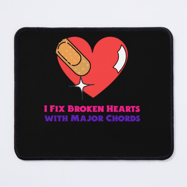 Item preview, I fix broken hearts with major chords designed and sold by mrmwf.