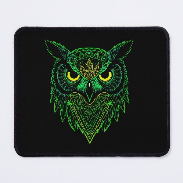 Item preview, Geometric Neon Owl - Intricate Mandala & Synthwave Art designed and sold by Unsololugar.