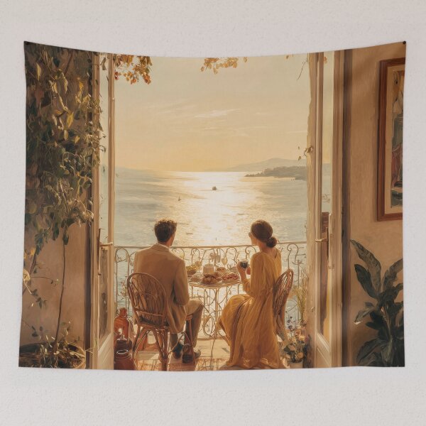 Item preview, Balcony Breakfast at Sunrise designed and sold by Rtymer.