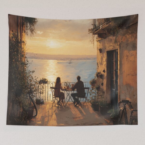Item preview, Balcony Breakfast at Sunrise designed and sold by Rtymer.
