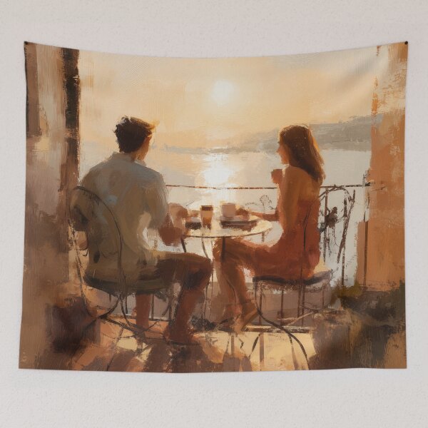 Item preview, Balcony Breakfast at Sunrise designed and sold by Rtymer.