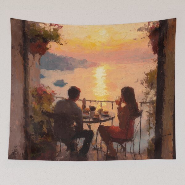 Item preview, Balcony Breakfast at Sunrise designed and sold by Rtymer.
