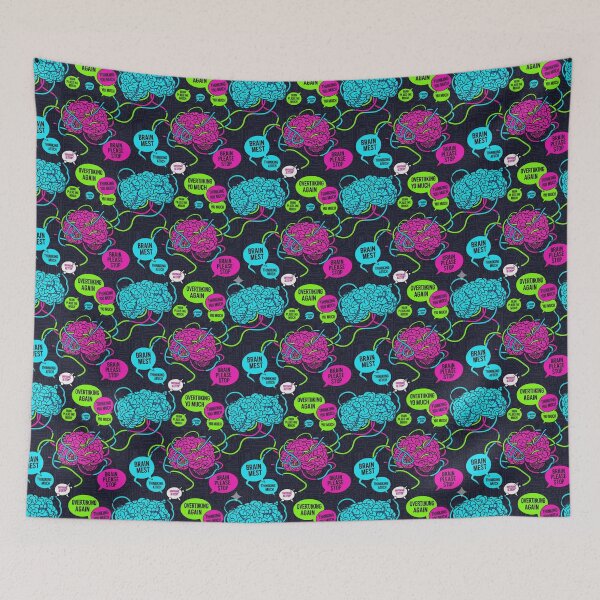 Item preview, Whimsical Brain Overload Pattern designed and sold by StickVerse by Owais.