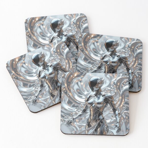 Item preview, Ethereal Chrome Cybernetic Guardian designed and sold by Uniquely Yours.