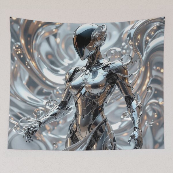 Item preview, Ethereal Chrome Cybernetic Guardian designed and sold by Uniquely Yours.