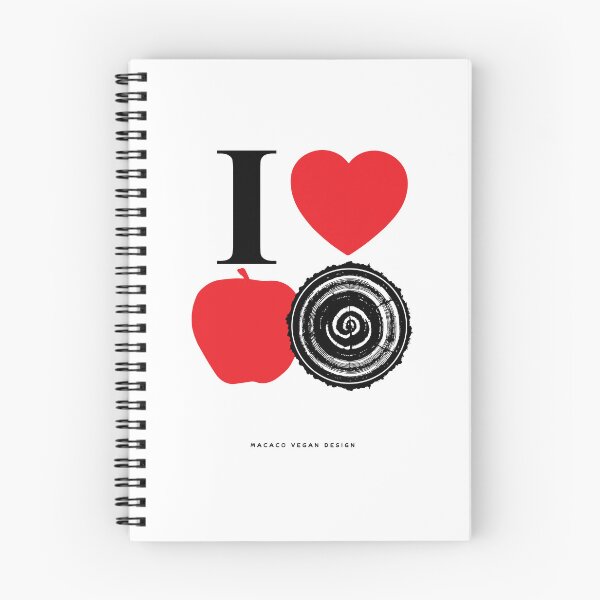 Item preview, I Love Apple Wood - Black & Red Design designed and sold by Macaco-Vegan-Design.