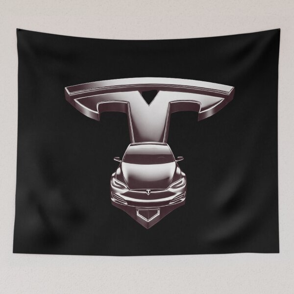 Item preview, tesla logo art designed and sold by TEEJAMBOREE.