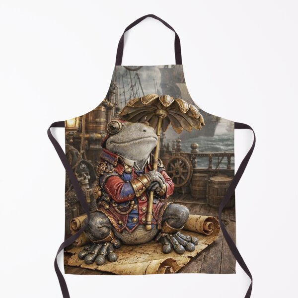 Item preview, Steampunk Pirate Ship Frog designed and sold by Totallywildforsteampunk.
