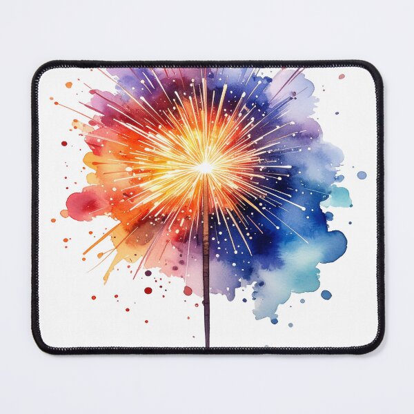 Item preview, Sparkling sparkler in watercolor designed and sold by LiskoDesign.