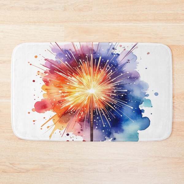 Item preview, Sparkling sparkler in watercolor designed and sold by LiskoDesign.