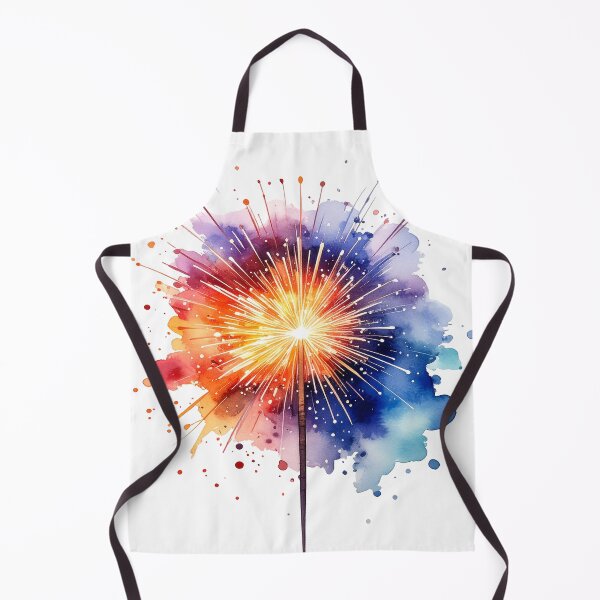 Item preview, Sparkling sparkler in watercolor designed and sold by LiskoDesign.