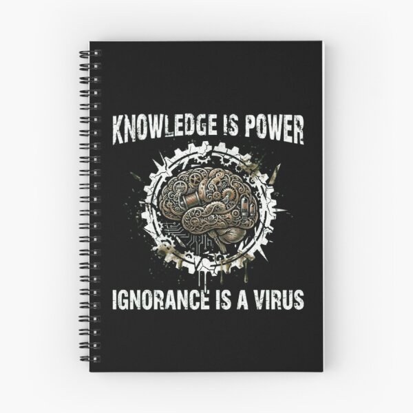 Item preview, Knowledge is Power – Mechanical Brain Emblem Design designed and sold by Dogandesighn.