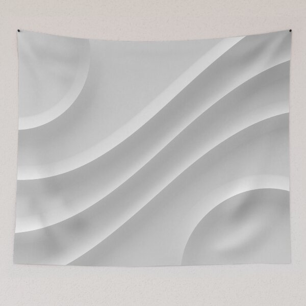 Item preview, White soft waves and circles designed and sold by lathspell.