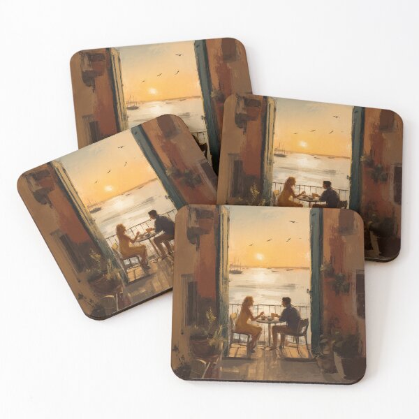 Item preview, Balcony Breakfast at Sunrise designed and sold by Rtymer.