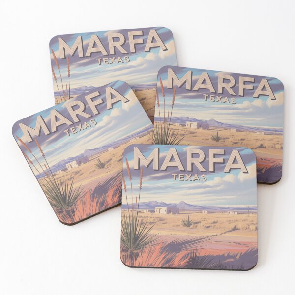 Item preview, Marfa Texas Desert Sunset Illustration designed and sold by CircinusStore.