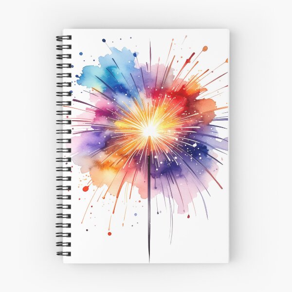 Item preview, Sparkling sparkler in watercolor style designed and sold by LiskoDesign.