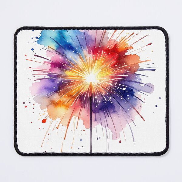 Item preview, Sparkling sparkler in watercolor style designed and sold by LiskoDesign.