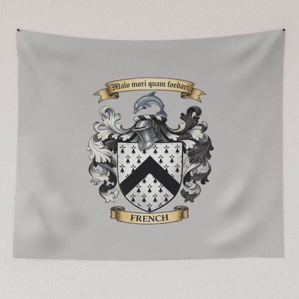 Item preview, The French Family Coat of Arms designed and sold by BagTown Clans.