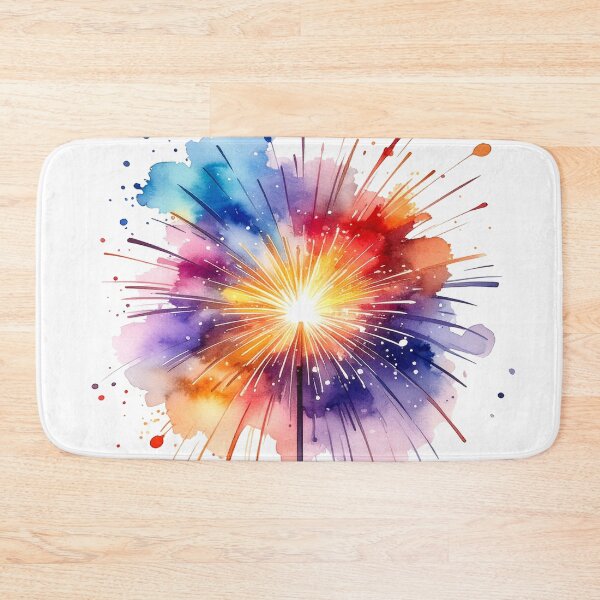 Item preview, Sparkling sparkler in watercolor style designed and sold by LiskoDesign.