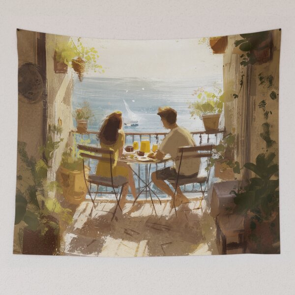 Item preview, Balcony Breakfast at Sunrise designed and sold by Rtymer.