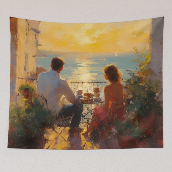 Item preview, Balcony Breakfast at Sunrise designed and sold by Rtymer.