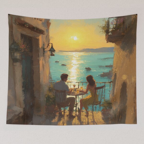 Item preview, Balcony Breakfast at Sunrise designed and sold by Rtymer.