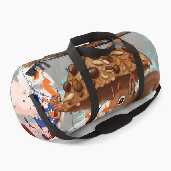 Item preview, Cute Squirrel with Nut Umbrella – Funny Woodland Animal Art designed and sold by ChenEngEng.