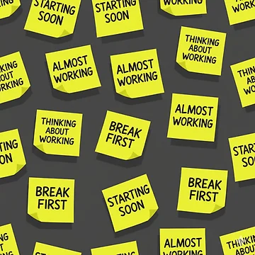 Artwork thumbnail, Humorous Sticky Notes Pattern by StickVerse by Owais