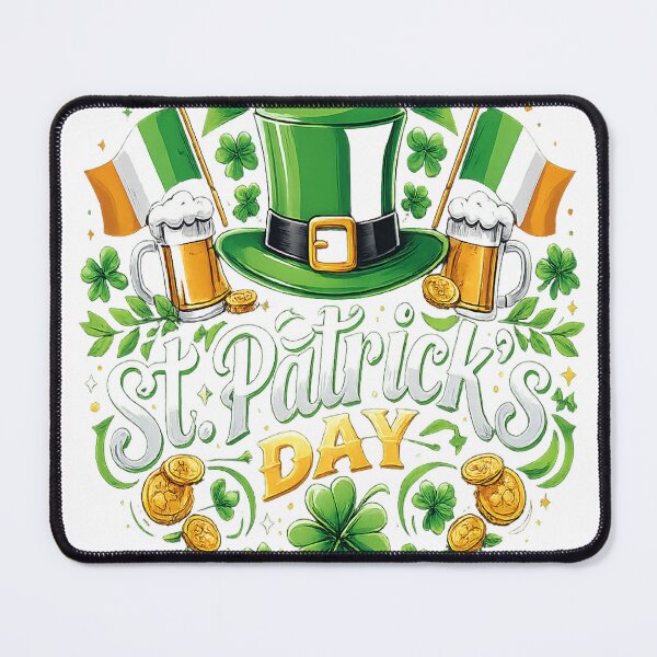 Item preview, Happy St. Patrick’s Day Irish Shamrock Lucky Leprechaun T-Shirt designed and sold by MOUZAT.